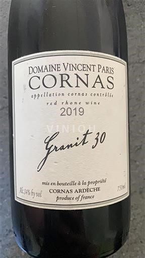 Údolí Rhôny Cornas Domaine Vincent Paris Granit 30 2019
