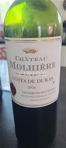 Sud-Ovest Côtes-de-duras Château Molhière 2024