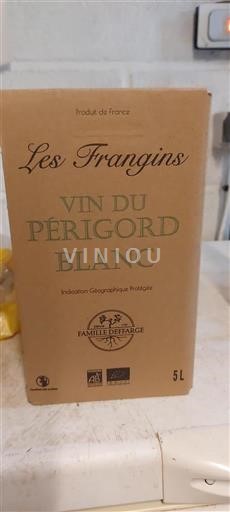 Vin Blanc sec Les Frangins Famille Deffarge Non millésimé France Sud-Ouest