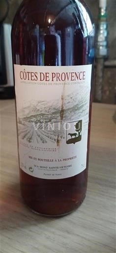 Provence Côtes-de-Provence SCA Mont Sainte-Victoire Ikke årgangsbestemt