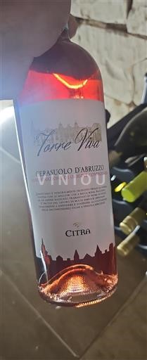 Vin Rosé sec Torre Viva Citra 2024 Italie Abruzzes