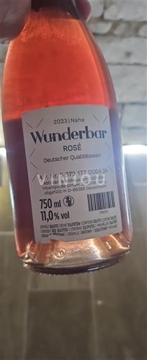 Vin Rosé sec Wunderbar 2023 Allemagne Nahe