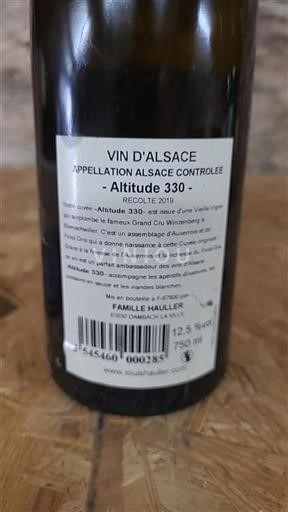 Alsace Grand Cru Famille Hauller Altitude 330 2019