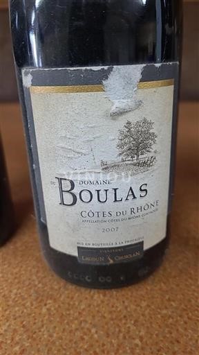 Rhône Valley Côtes-du-Rhône Domaine Boulas 2007
