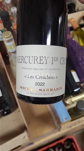Bourgogne Mercurey Premier Cru Michel Sarrazin Les Croichots 2022