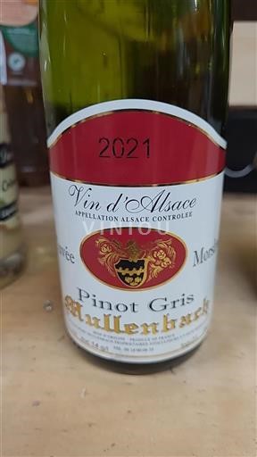 Vin Blanc moelleux Mullenbach 2021 France Alsace