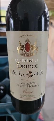 Vin Rouge sec Prince de la Garde 2005 France Sud-Ouest