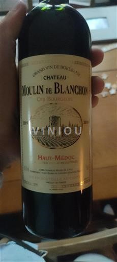 Bordeaux Haut-Médoc Cru Bourgeois Château Moulin de Blanchon 2019