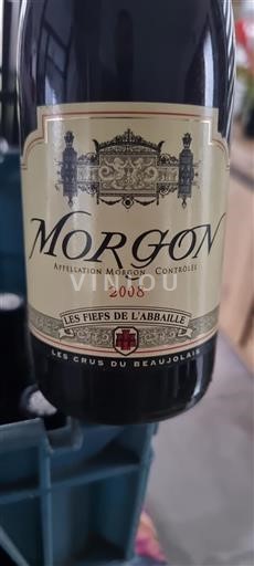 Vin Rouge sec Les Fiefs de l'Abbaille 2008 France Beaujolais Morgon AOC