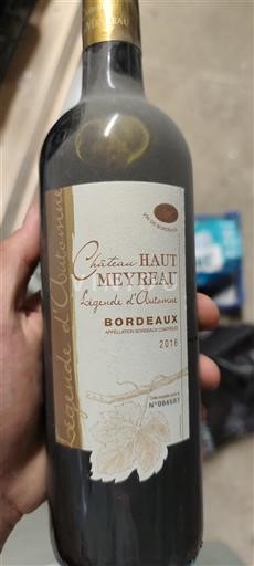 Bordeaux Château Haut Meyreau Légende d'Automne 2016