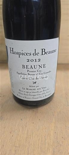 Burgundy Beaune Premier Cru Hospices de Beaune Clos des Avaux 2012
