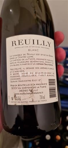 Valle del Loira Reuilly Château La Ferté 2022