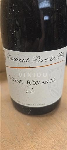 Burgundy Vosne-Romanée Boursot Père & Fils 2022