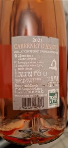 Vale do Loire Cabernet-d'Anjou Domaine Mihoudy 2023