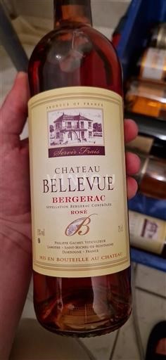 Vin Rosé sec Château Bellevue Non millésimé France Sud-Ouest Bergerac