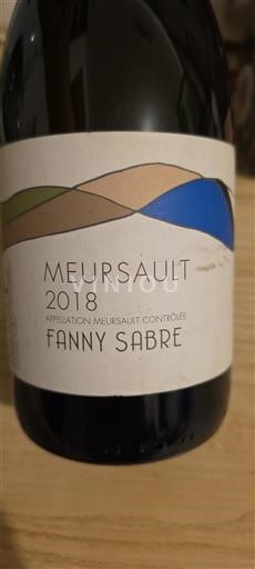 Borgoña Meursault Fanny Sabre 2018
