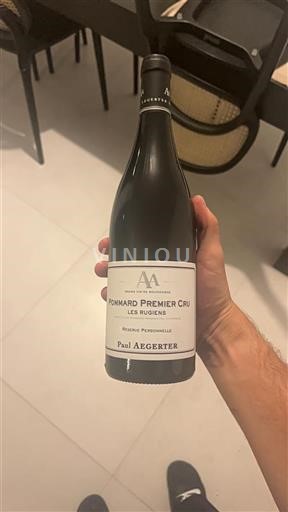 Vin Rouge sec R%c3%a9serve Personnelle Paul Aegerter Non millésimé France Bourgogne Pommard Premier Cru