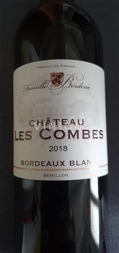 Bordeaux Bordeaux blanc Château Les Combes 2018