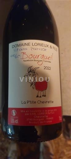 Valle del Loira Bourgueil Domaine Lorieux & Fils La P'tite Chevrette 2022