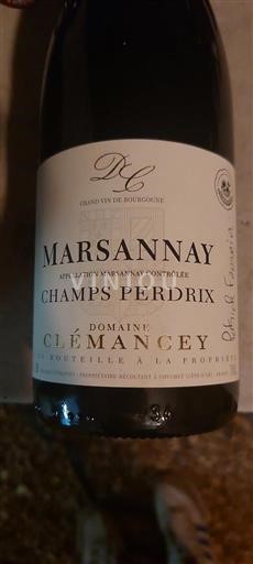Borgoña Marsannay Domaine Clémancey Champs Perdrix 2023