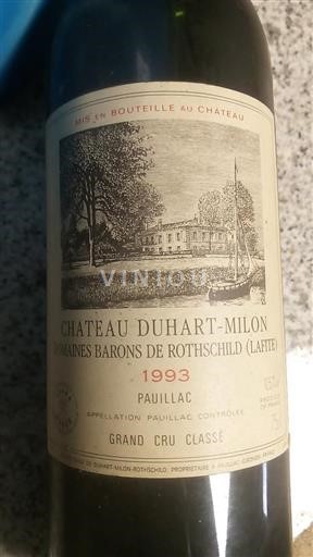 Bordeaux Pauillac Grand Cru Château Duhart-Milon 1993