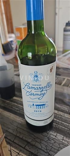 Vin Rouge sec Château Lamarzelle Cormey 2019 France Bordeaux Saint-Émilion AOC Grand Cru
