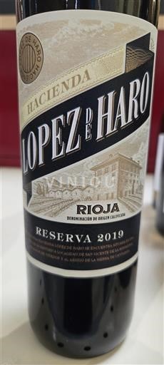 Rioja Hacienda López de Haro Reserva 2019