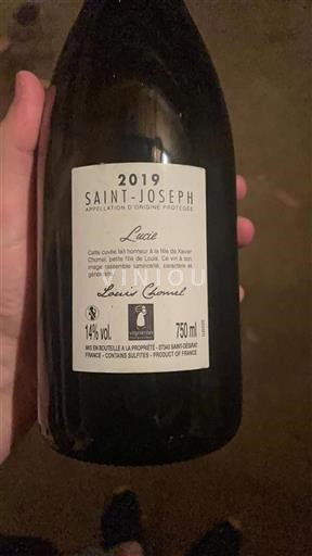 Rhônedalen Saint-Joseph Louis Chomel Lucie 2019