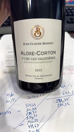 Burgundy Aloxe-Corton Premier Cru Jean-Claude Boisset Les Valozi%c3%a8res 2022
