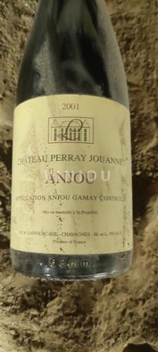 Vallée de la Loire Anjou-gamay Château Perray Jouannet 2001