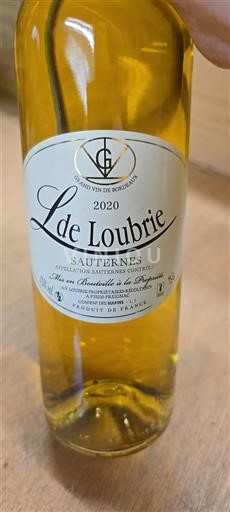 Bordeaux Sauternes L de Loubrie 2020