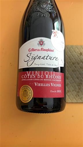 Rona dolina Côtes-du-Rhône Cellier des Dauphins Signature Vieilles Vignes 2022
