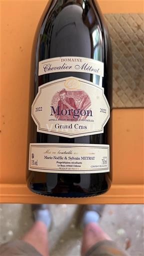 Beaujolais Morgon Domaine Chevalier Métrat Grand Cras 2022