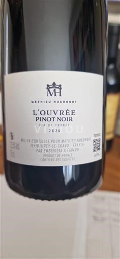 Burgundsko Nespecifikováno Mathieu Hugonnot L'Ouvrée 2024