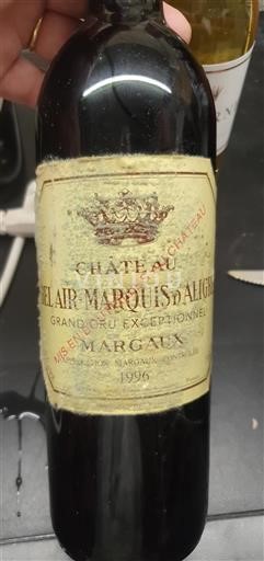 Bordeaux Margaux Grand Cru Château Bel Air-Marquis Aligre 1996