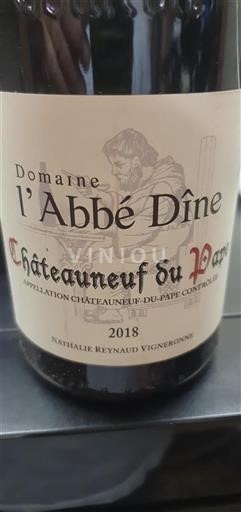 Rhônedalen Châteauneuf-du-Pape Domaine L'Abbé Dîne 2018