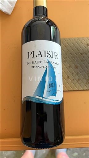 Bordeaux Pessac-Léognan Haut-Lagrange Plaisir 2023