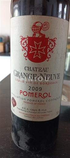 Bordeaux Pomerol Château Grange-Neuve 2009