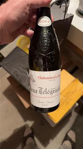 Rhônedalen Châteauneuf-du-Pape Domaine Vieux Télégraphe La Crau 2023