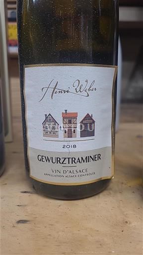 Vin Blanc sec Henri Weber 2018 France Alsace Grand Cru