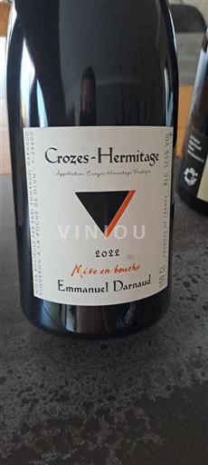 Rhônedalen Crozes-Hermitage Emmanuel Darnaud Mise en bouche 2022