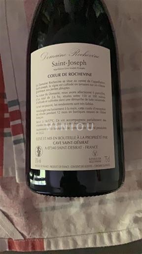 Vallée du Rhône Saint-Joseph Domaine Rochevine Coeur de Rochevine 2022