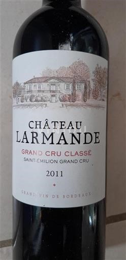 Bordeaux Saint-Émilion Grand Cru Grand Cru Classé Château Larmande 2011