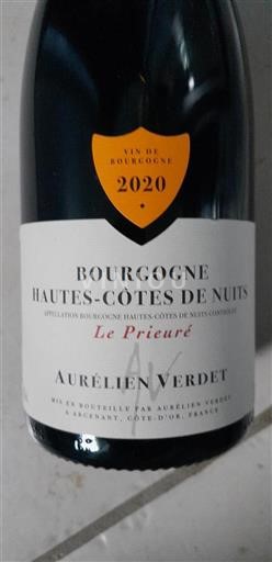 Burgundsko Nespecifikováno Aurélien Verdet Le Prieuré 2020