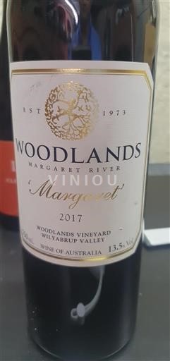 Vin Rouge sec Margaret Woodlands 2017 Australie Australie-Occidentale Margaret River