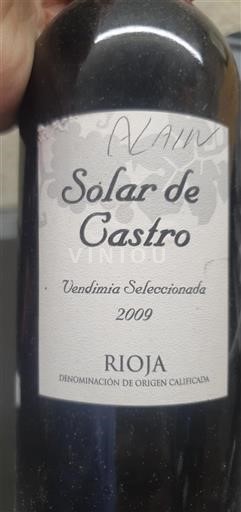 La Rioja Rioja Solar de Castro Vendimia Seleccionada 2009