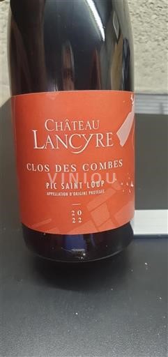 Languedoc Pic-Saint-Loup Château Lancyre Clos des Combes 2022