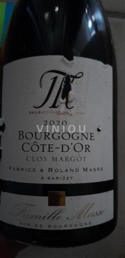 Borgogna Borgogna Côte d'Or Famille Masse Clos Margot 2020