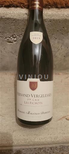 Bourgogne Pernand-vergelesses Premier Cru Domaine Maratray-Dubreuil Les Fichots 2019