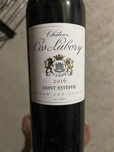 Bordéus Saint-Estèphe Grand Cru Classé Cos Labory 2016